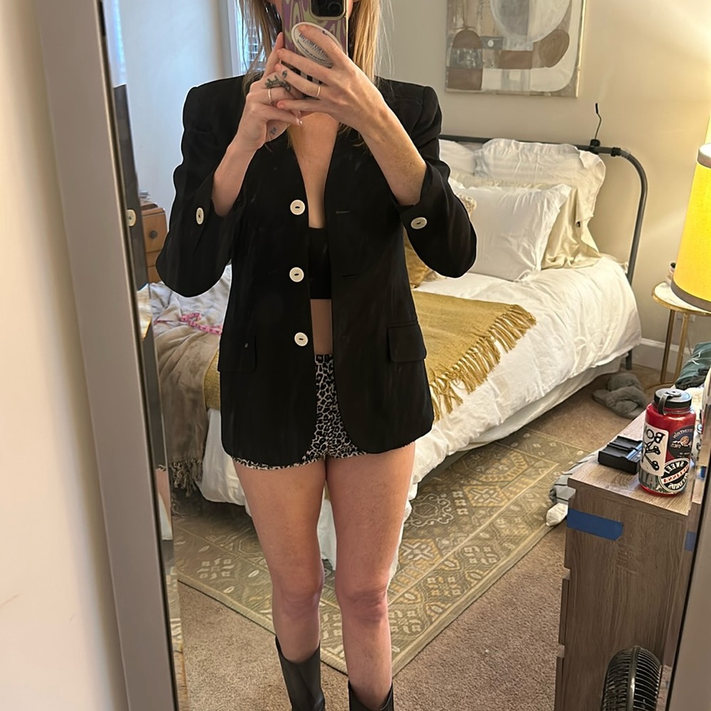 Vintage Casual Corner Black Blazer size 2 petite